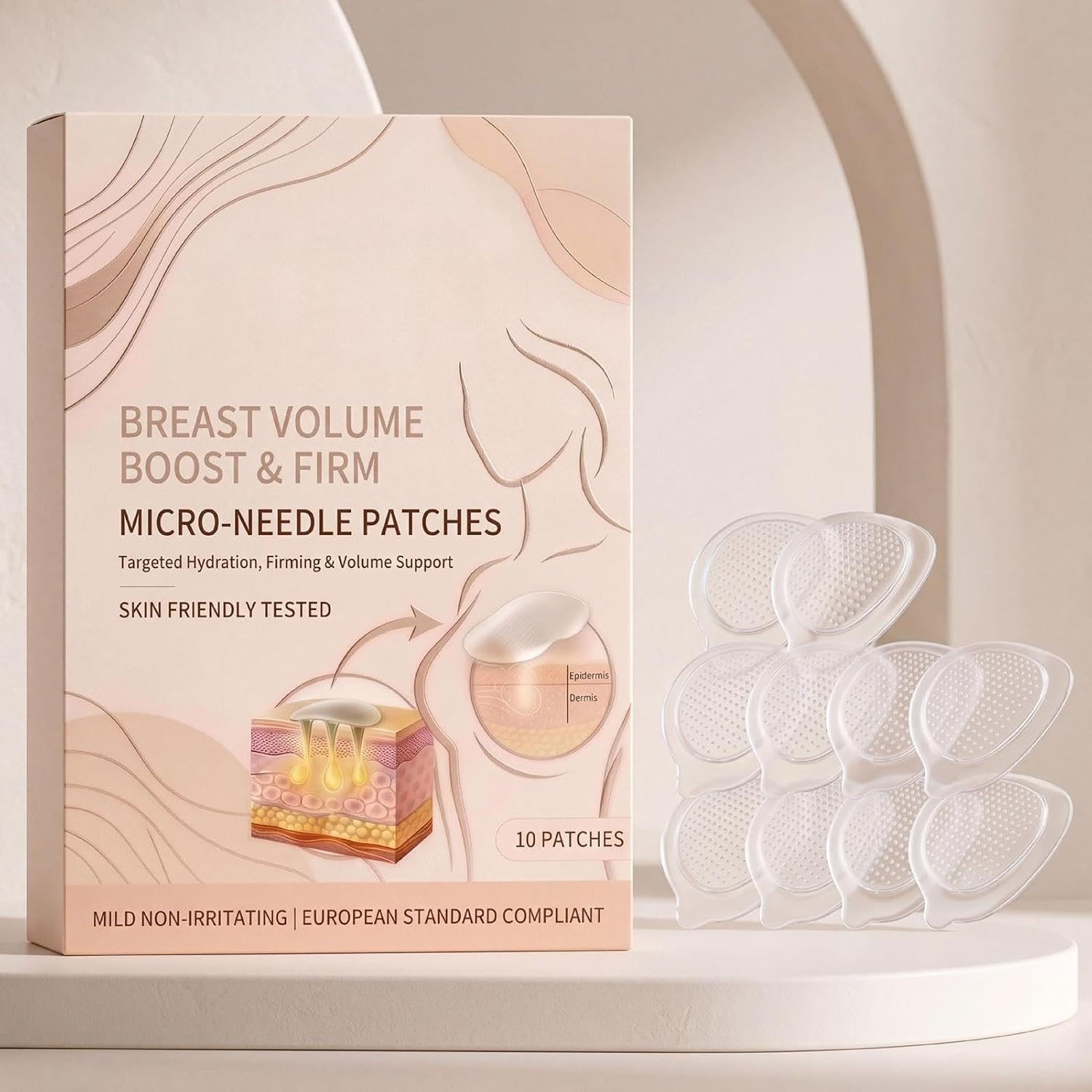 VivaShape™ Advanced Nano Microneedle Patch — Experience a Natural, Noticeable Bust Lift and Fullness That Turns Heads