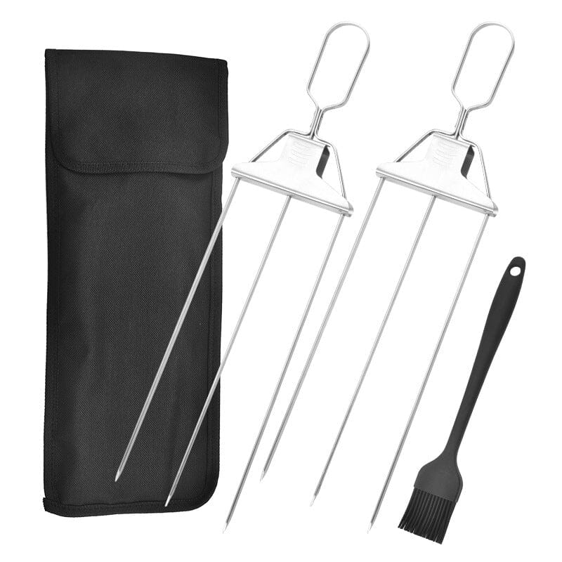 TriFlame™ Grill Skewers — Master Every BBQ With Juicy, Even-Cooked Perfection