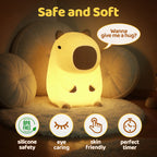 LunaPaw™ Squishy Night Light — Wrap Your Nights in Soothing Warmth and Playful Comfort