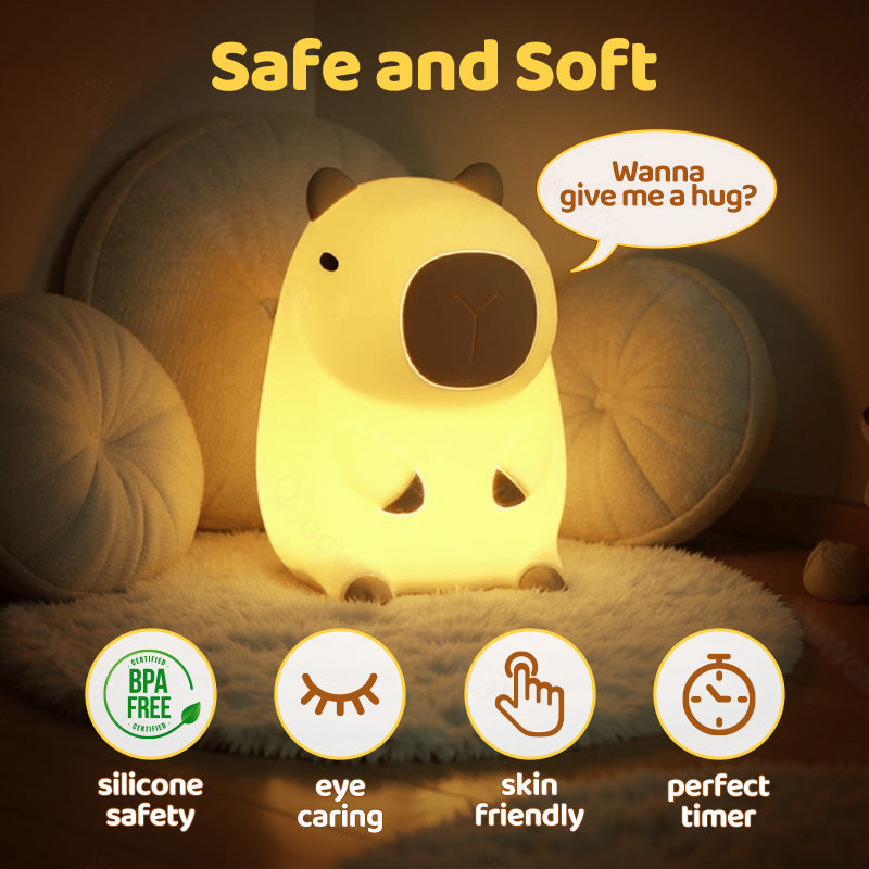 LunaPaw™ Squishy Night Light — Wrap Your Nights in Soothing Warmth and Playful Comfort