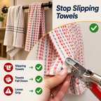 SnapSure™ Five-Prong Fasteners — Lock Your Towels Tight for Instant Calm and Style