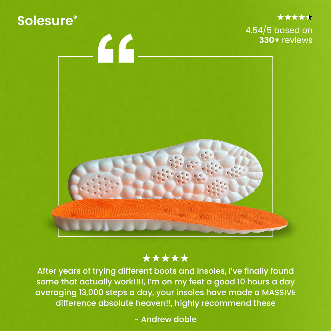 StrideBoost™ Insoles — Crush Foot Pain and Energize Every Step All Day Long