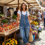 ShadeStride™ Denim Overalls — Experience Freedom and Flair That Moves With You