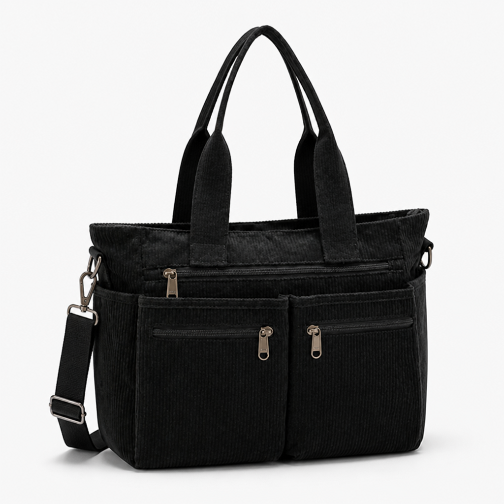 VeroCraft™ Corduroy Utility Tote — Master Your Day with Effortless Order and Unbreakable Style