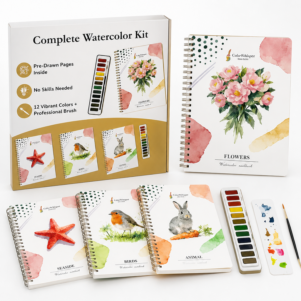 Vibranta™ Watercolor Kit — Ignite Your Creative Spirit with Every Vivid Stroke