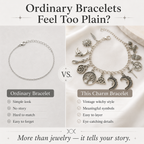LunaVeil™ Charm Bracelet — Ignite Your Spirit with Every Meaningful Charm