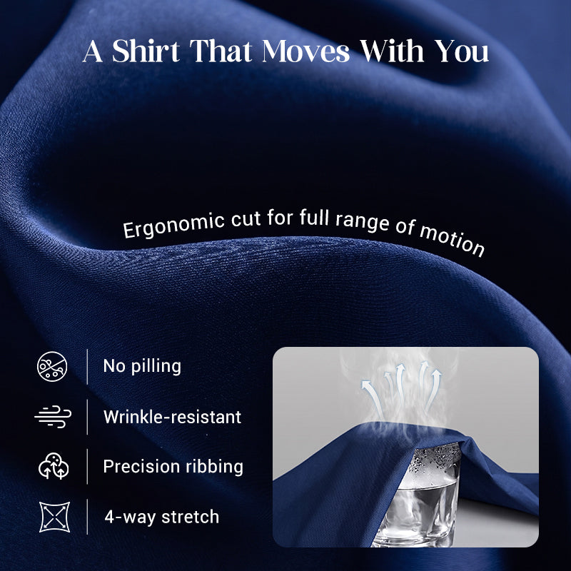 VeroLuxe™ Men's Non-Iron Shirts — Look Sharp and Feel Confident Without a Single Crease