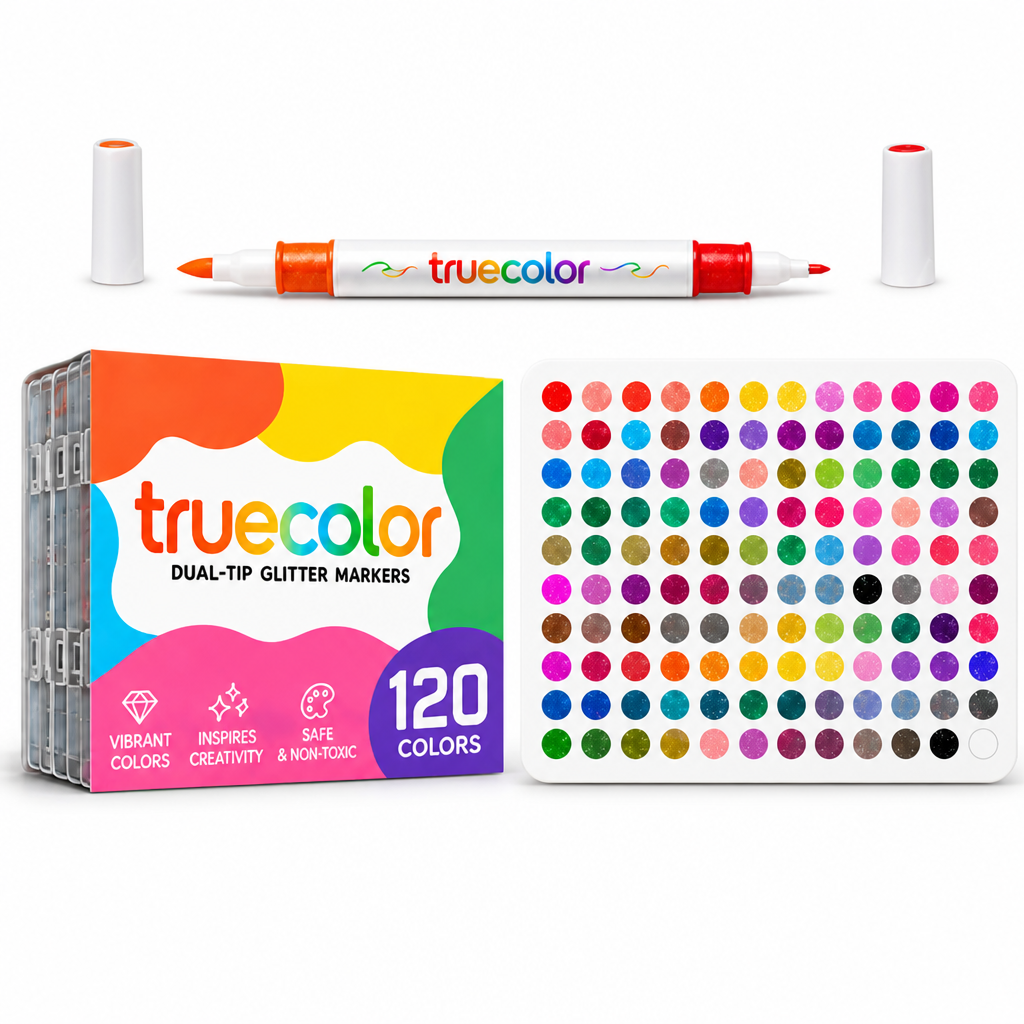 NovaBurst™ Dual-Glow Markers — Ignite Your Creativity with Brilliant Colors That Sparkle and Shine