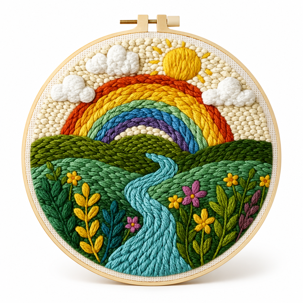 VistaThread™ Punch Needle Kit — Create Stunning Art That Warms Your Heart and Sparks Joy Instantly