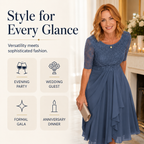 SilkAura™ Embroidered Cocktail Dress™ — Command Every Room with Effortless Elegance and Confidence