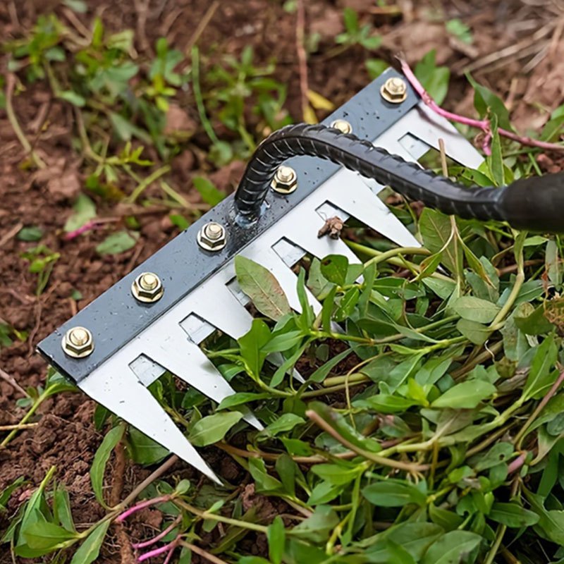 IronRoot™ 2-Piece Metal Weed Rake Set — Turn Backbreaking Garden Work into Effortless, Precise Power
