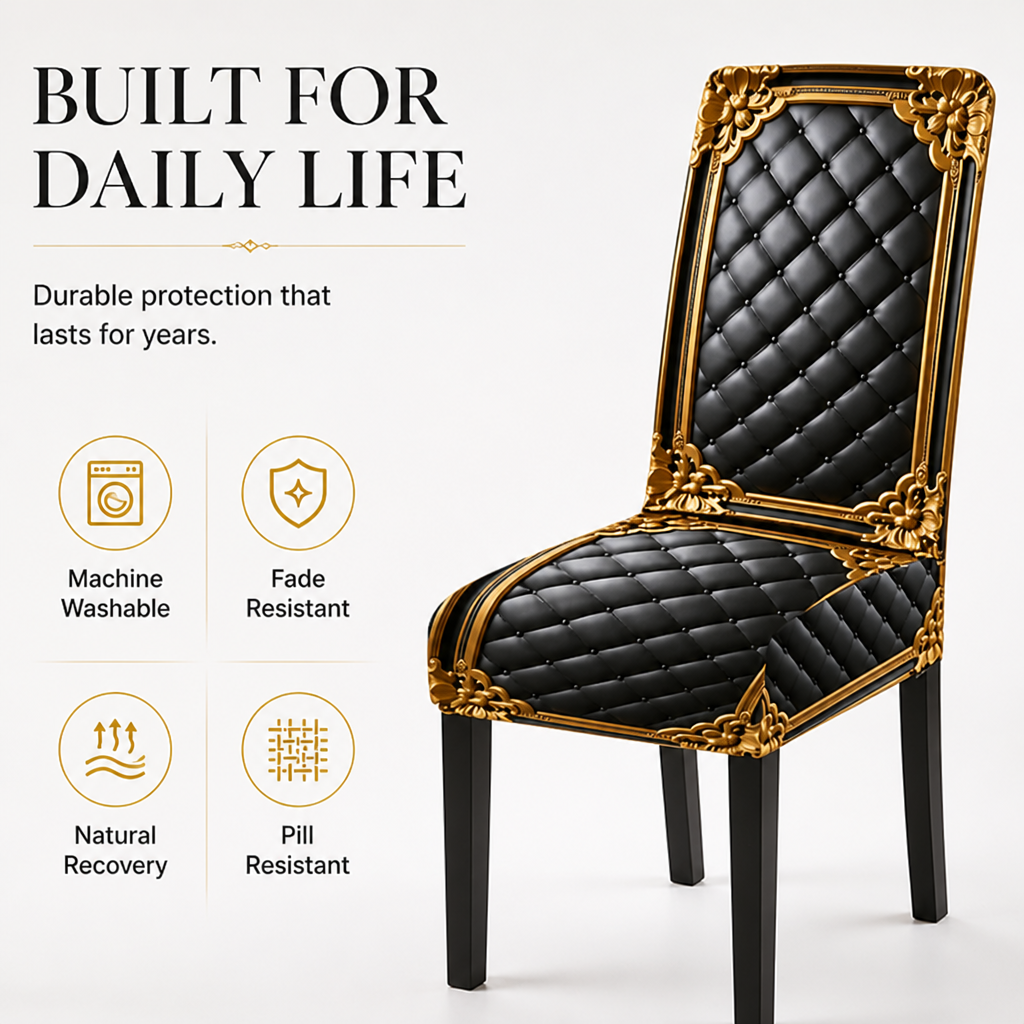 Regaluxe™ Baroque Chair Covers — Turn Every Seat Into a Throne of Unshakable Elegance and Comfort