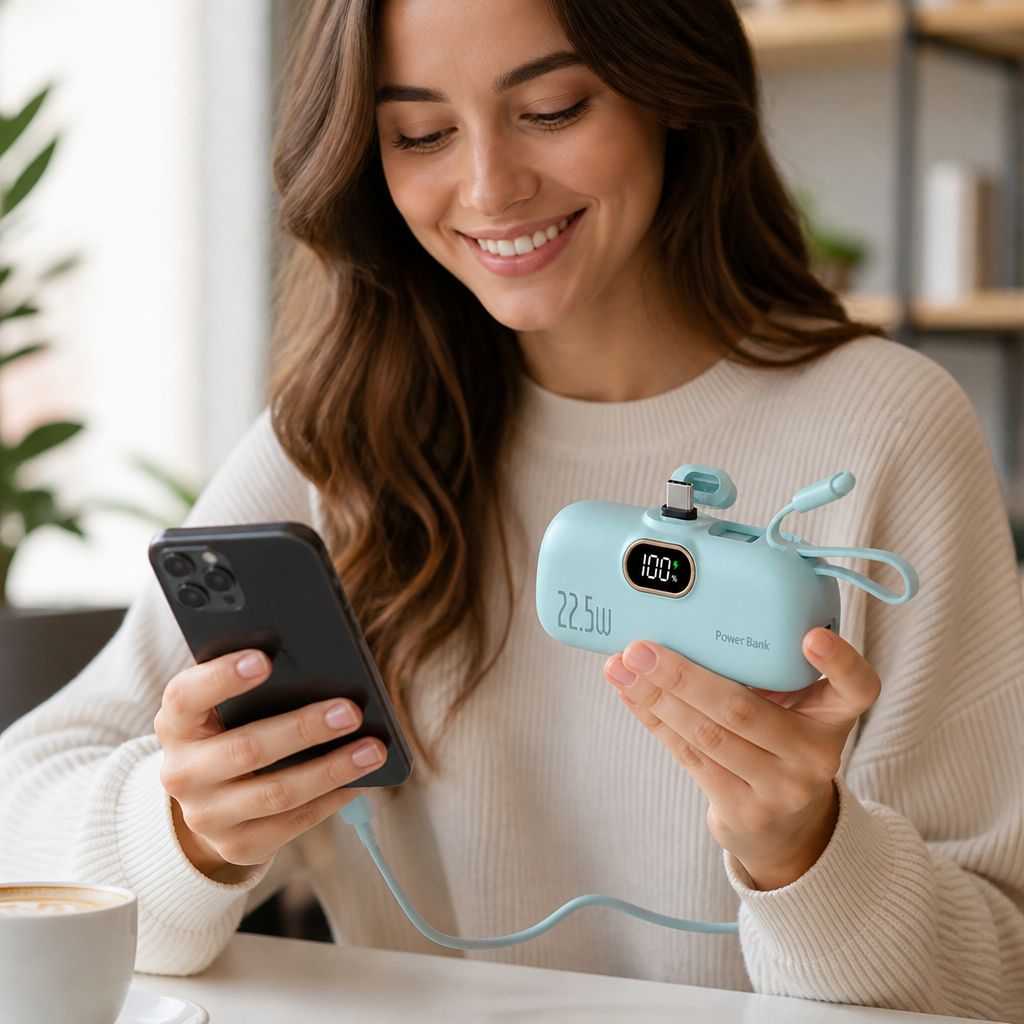 VoltEdge™ 5000mAh Mini Power Bank — Turbo Charge Your Freedom and Never Miss a Moment