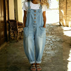 ShadeStride™ Denim Overalls — Experience Freedom and Flair That Moves With You