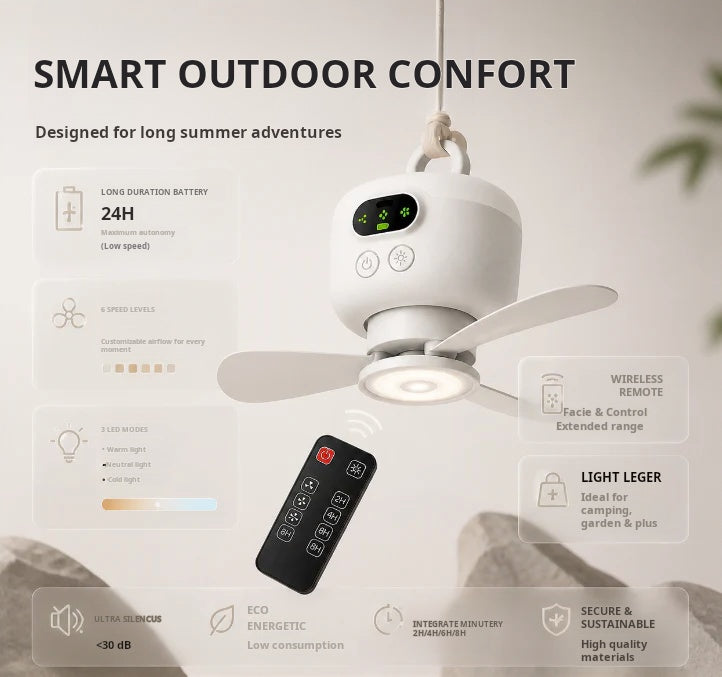 GlideAir™ — Instantly Refresh Any Space with Cool Breeze and Inviting Light
