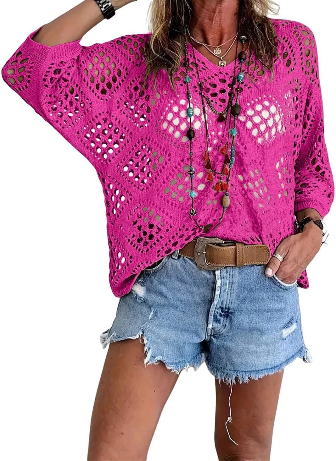 LunaWeave™ Crochet Top — Feel Fresh, Flawless, and Fierce All Day Long
