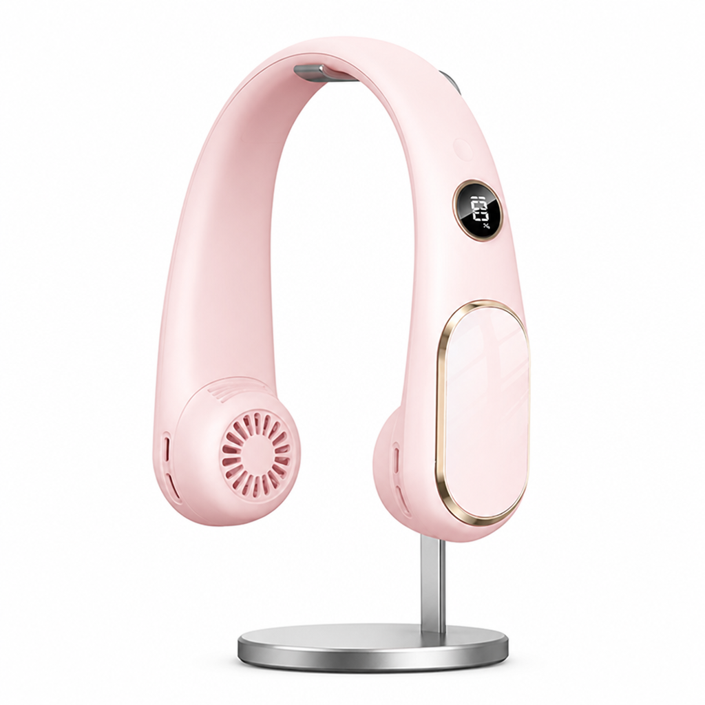 BreezeWave™ 360° Neck Fan — Stay Cool, Comfortable, and Confident All Day Long