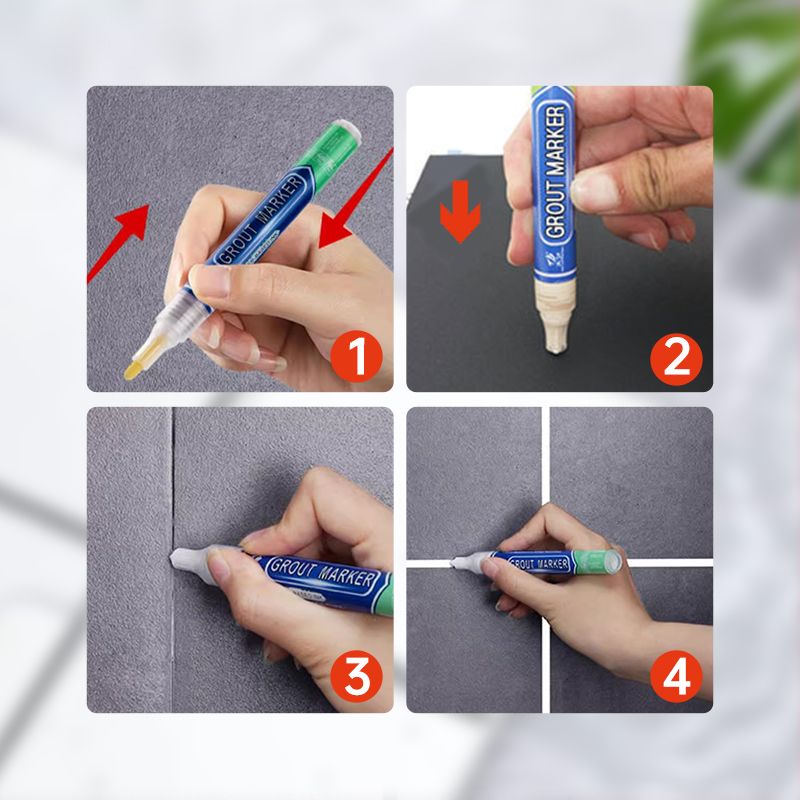 RevitaLine™ Grout Renewal Pen — Transform Your Tiles with Flawless, Lasting Freshness