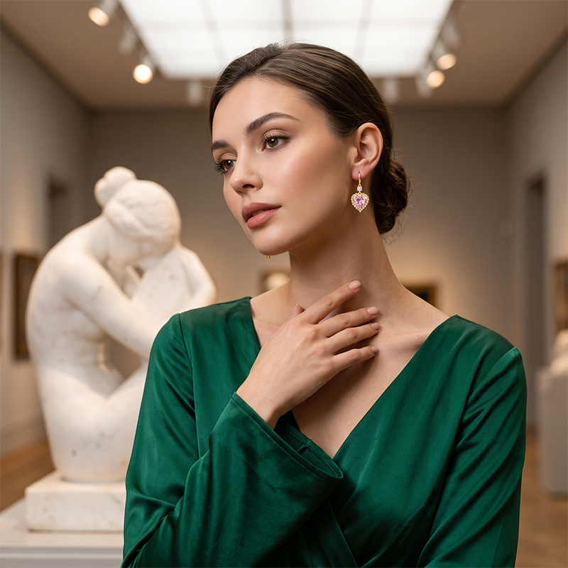 LuminaLuxe™ Heart-Shaped Drop Earrings — Unlock Irresistible Glow and Captivate Every Gaze