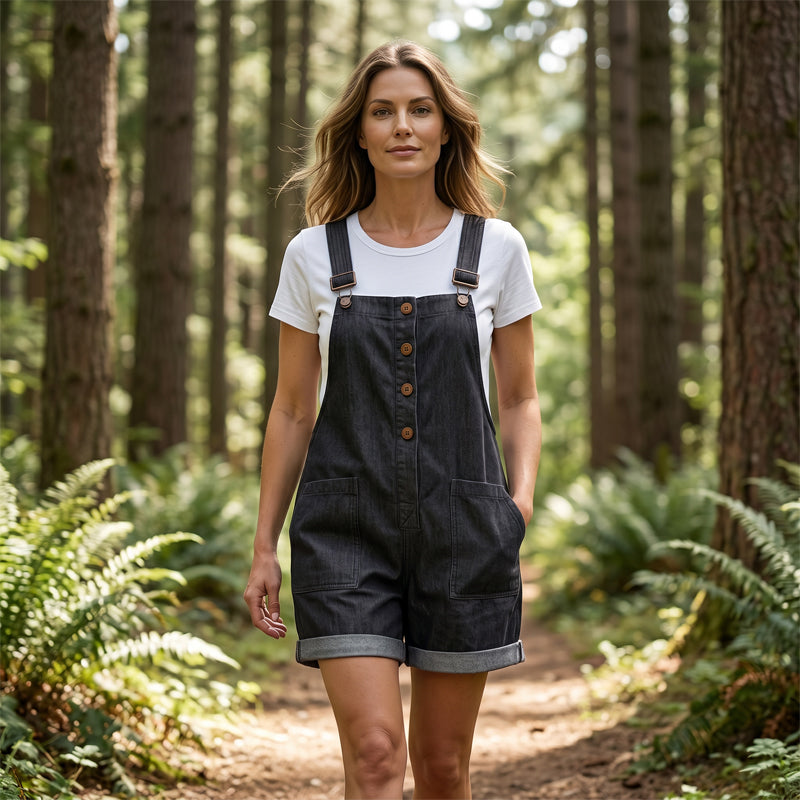 MiraLuxe™ Short Overalls — Slip Into All-Day Comfort and Effortless Style