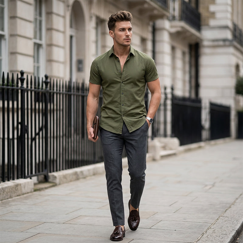 VeroLuxe™ Men's Non-Iron Shirts — Look Sharp and Feel Confident Without a Single Crease
