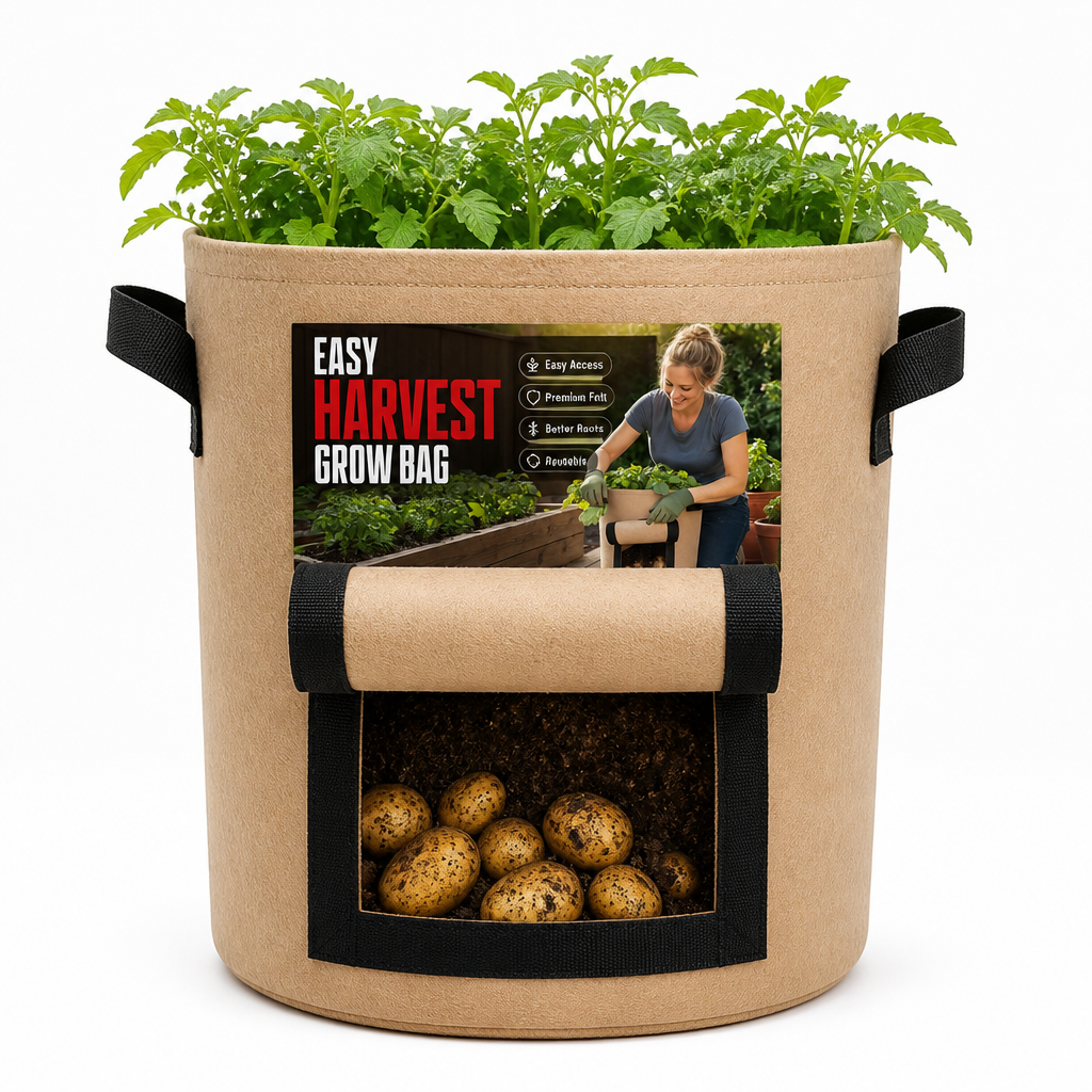 Rootivelle™ Grow Bag — Harvest Fresh, Flavorful Veggies Right from Any Tiny Space