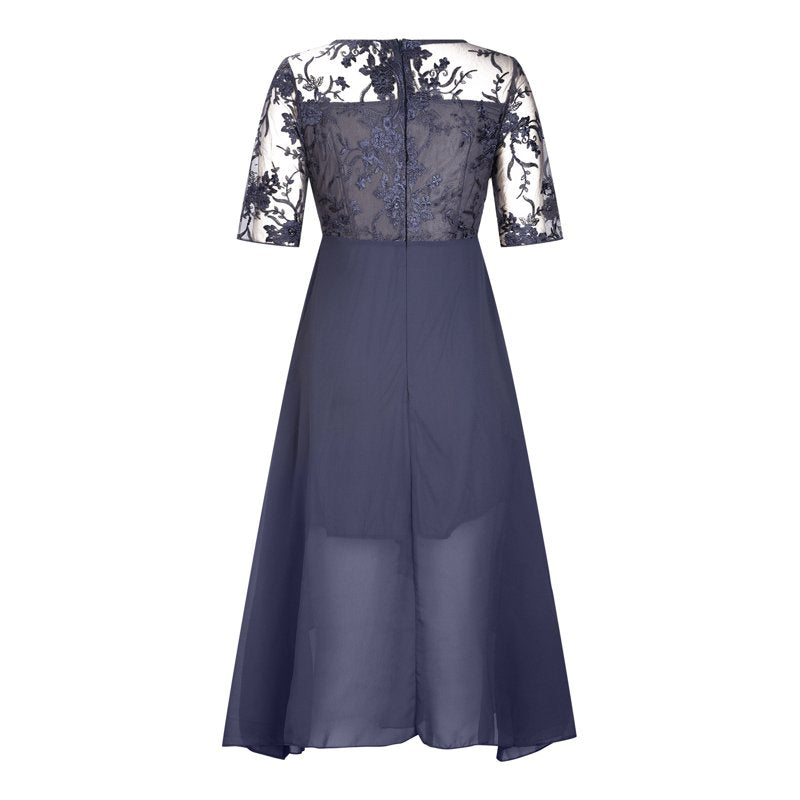 SilkAura™ Embroidered Cocktail Dress™ — Command Every Room with Effortless Elegance and Confidence