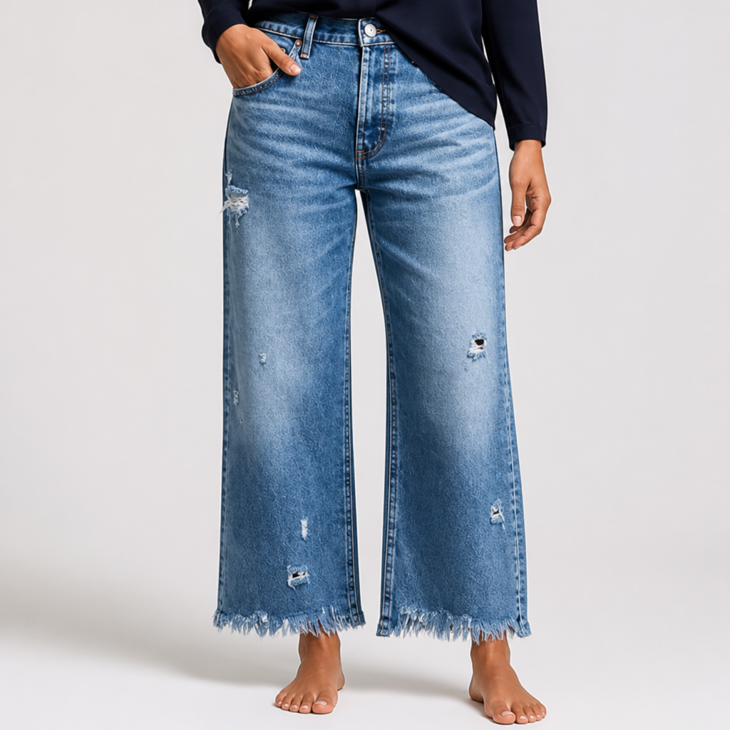 AzureCrest™ Straight Leg Denim Shorts — Own Every Moment with Effortless Edge and Unmatched Comfort