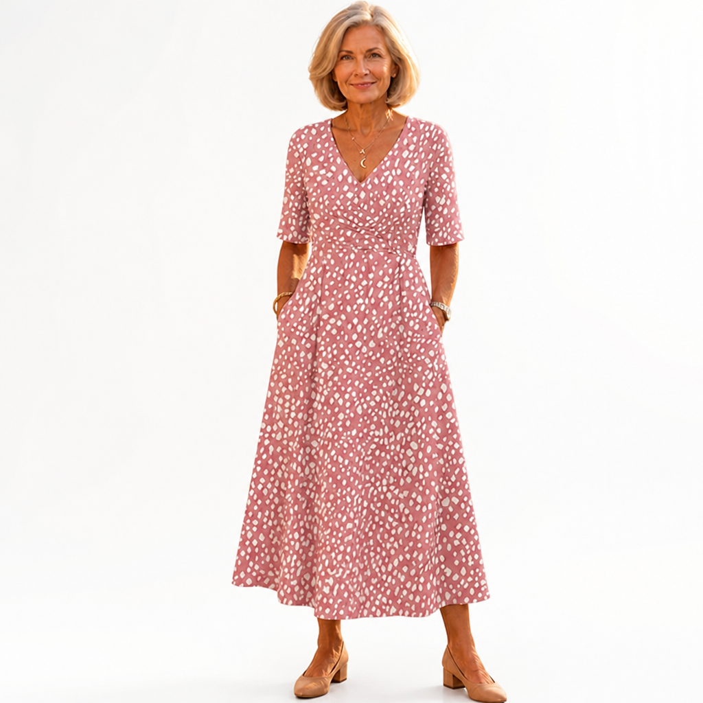 LunaVera™ Polka Dot Midi Dress — Effortless Elegance That Hides Flaws and Boosts Your Confidence