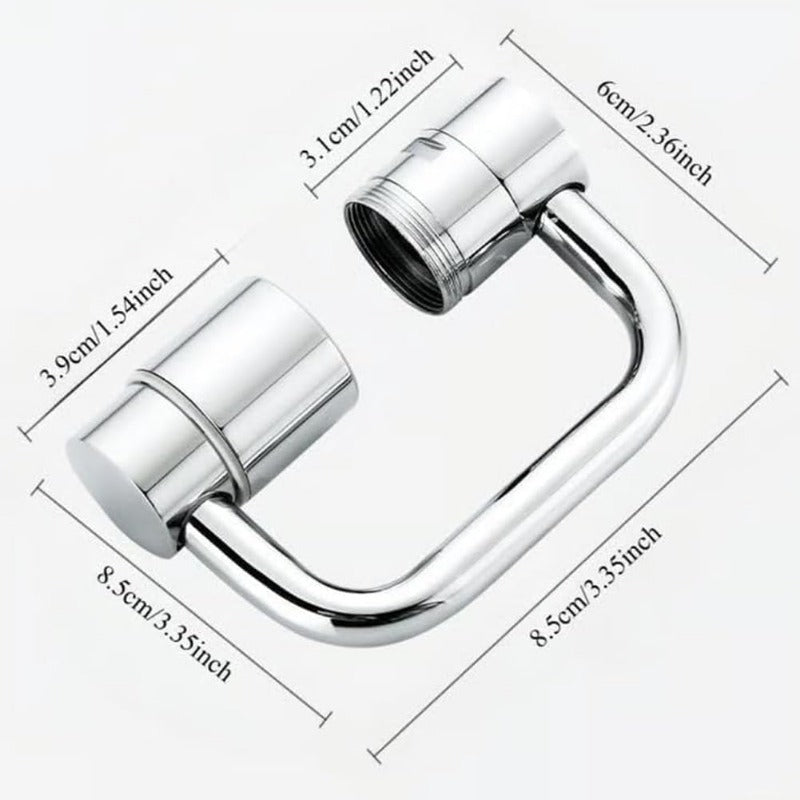FlowFlex™ 1440° Rotating Faucet Extender — Take Full Control of Every Drop Without the Mess