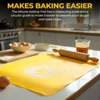 MaxPrep™ Giant Silicone Mat — Turn Baking Chaos Into Effortless, Mess-Free Magic