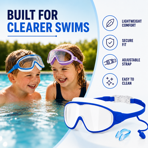 AquaVista™ Goggles — Unlock Your Child’s Joyful, Confident Swim Without Leaks or Irritation