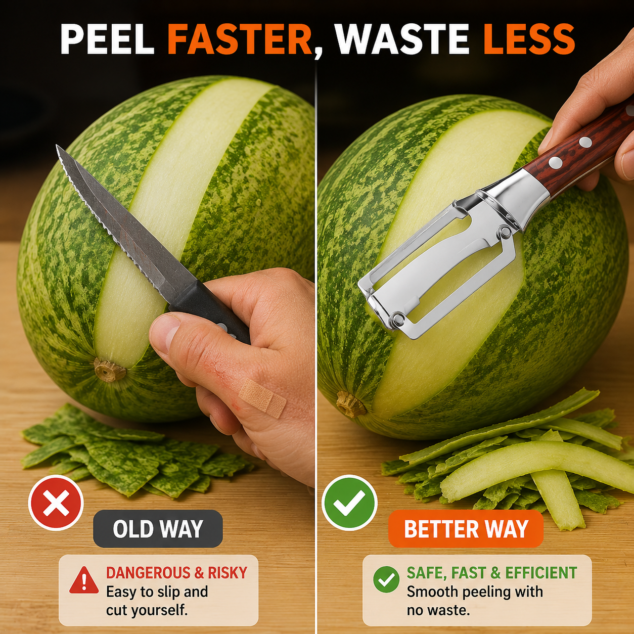 SwiftPeel™ — Slice Through Tough Skins in a Flash Without the Fuss