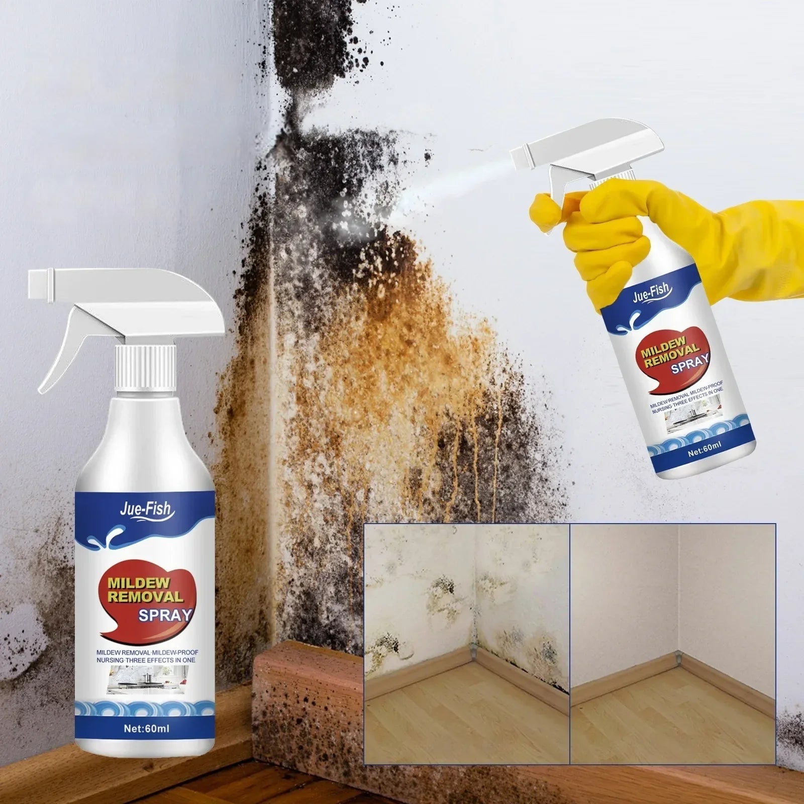 RapidClean™ MildewAway — Effortless Spray-On Power That Revives Every Surface Instantly