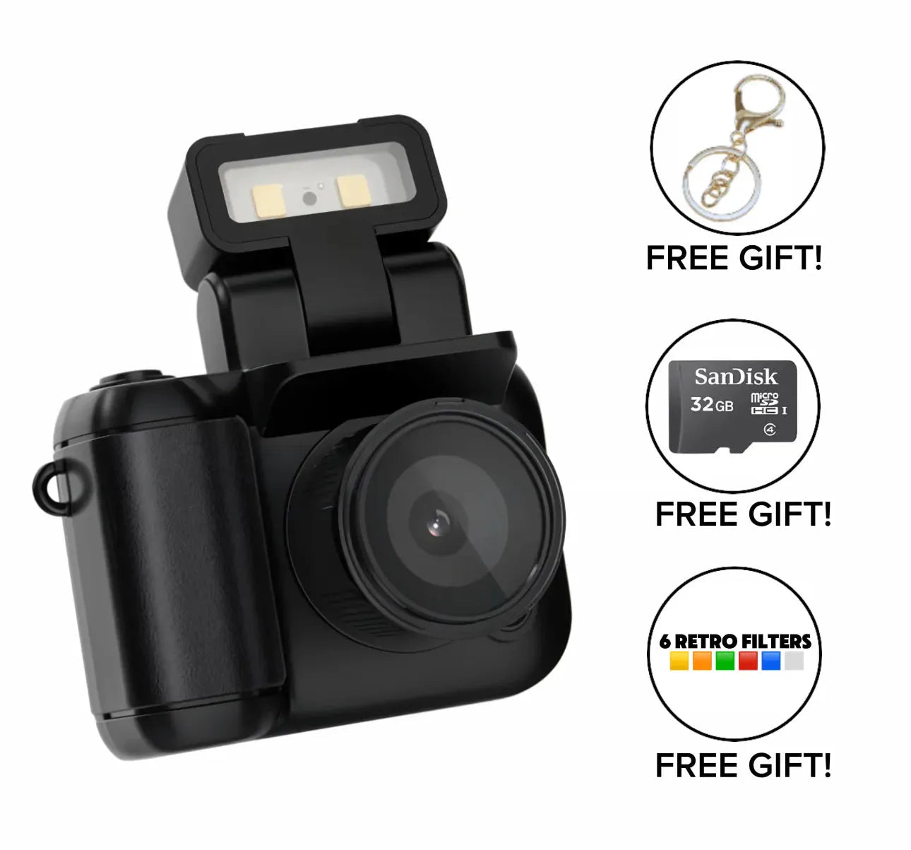 FlashFrame™ Vintage Cam — Relive Every Moment with Real 2000s Soul and Instant Nostalgia