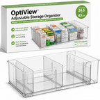 OptiView™ Adjustable Storage Organizer — Master Your Space with Instant Clarity and Effortless Order