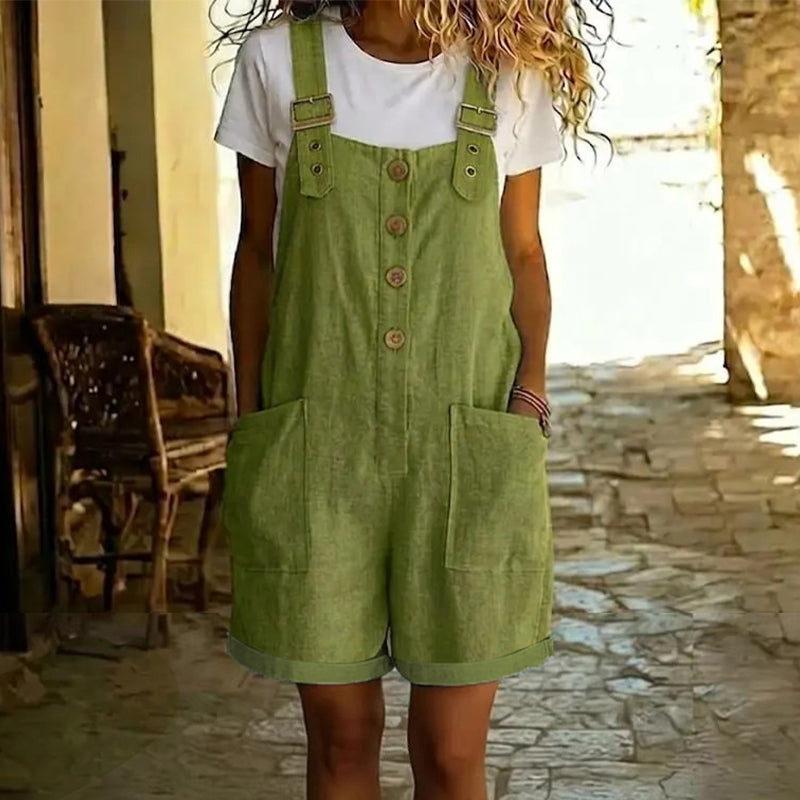 MiraLuxe™ Short Overalls — Slip Into All-Day Comfort and Effortless Style