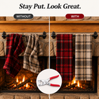 SnapSure™ Five-Prong Fasteners — Lock Your Towels Tight for Instant Calm and Style