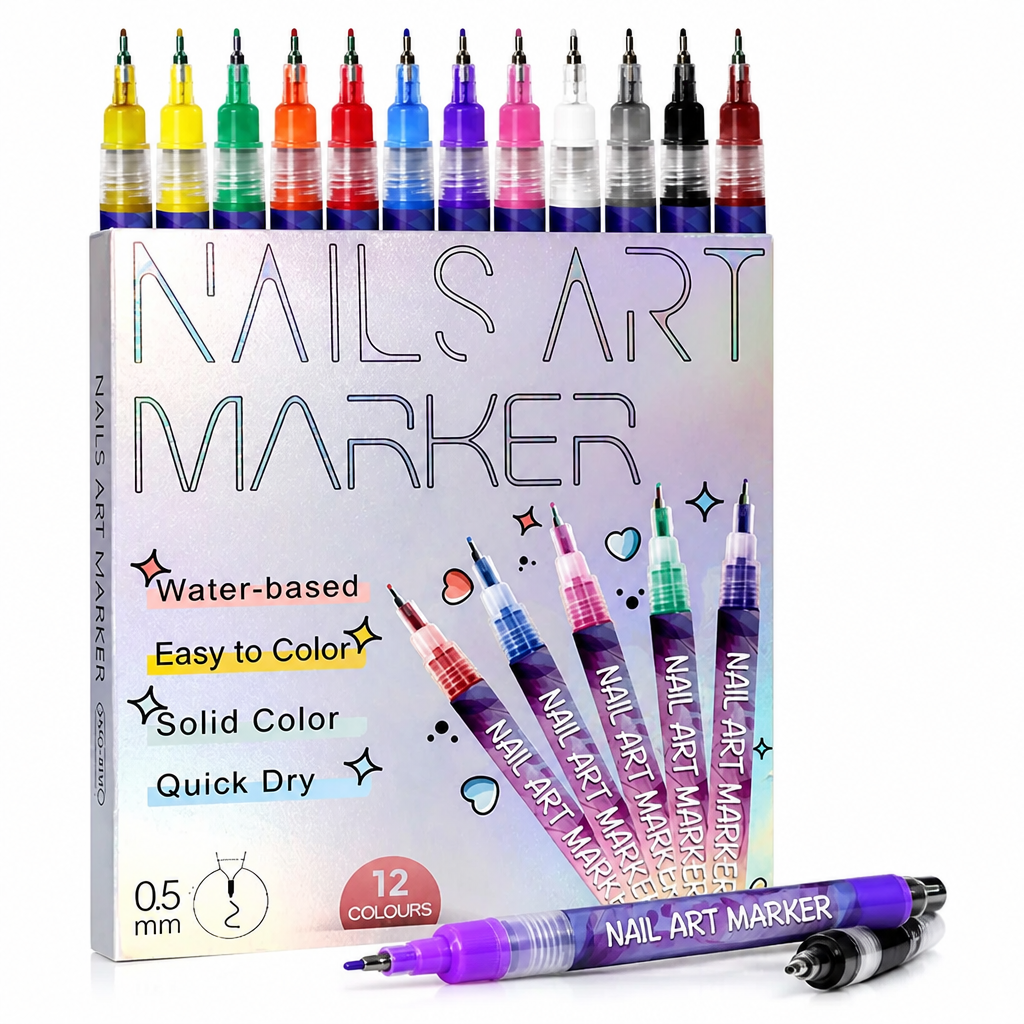 Nailivora™ 12-Color Nail Art Marker Set — Create Jaw-Dropping Designs That Turn Heads Instantly