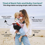 FlowNest™ Toddler Carrier — Carry Your Child Comfortably, Hands-Free, and Stylishly Wherever Life Takes You