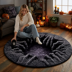 SpiriShade™ Round Quilted Rug — Captivate Every Eye with a Hauntingly Cozy Halloween Portal