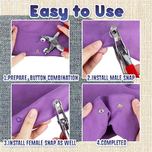 GripMasterPro™ — Snap Buttons Perfectly Every Time Without the Hassle or Hand Pain