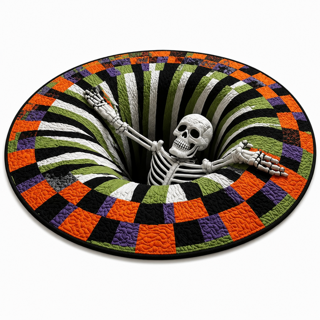 TwilightEcho™ 3D Skeleton Rug — Step Into Cozy, Spellbinding Halloween Magic
