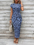 LunaSilk™ Leopard Knot Dress — Wrap Yourself in Confidence and Unforgettable Style