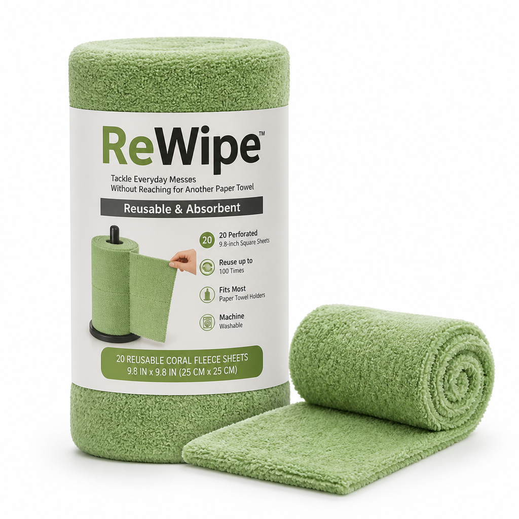 ReWipe™ — Tackle Everyday Messes Without Reaching for Another Paper Towel
