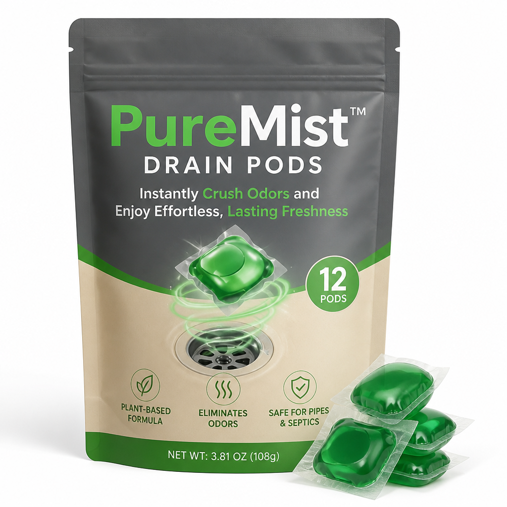 PureMist™ Drain Pods — Instantly Crush Odors and Enjoy Effortless, Lasting Freshness