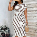 LunaSilk™ Leopard Knot Dress — Wrap Yourself in Confidence and Unforgettable Style