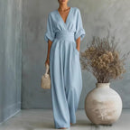 LunaVista™ Wide Leg Jumpsuit — Command Every Room with Effortless Elegance and All-Day Comfort