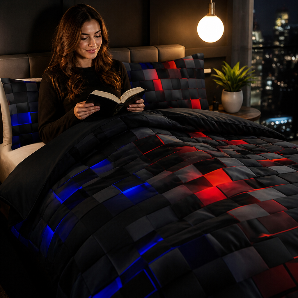 ViveLux™ 3D Gradient Cover Set — Experience Sleep Wrapped in Unmatched Softness and Vivid Color Every Night