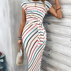 LunaSilk™ Leopard Knot Dress — Wrap Yourself in Confidence and Unforgettable Style